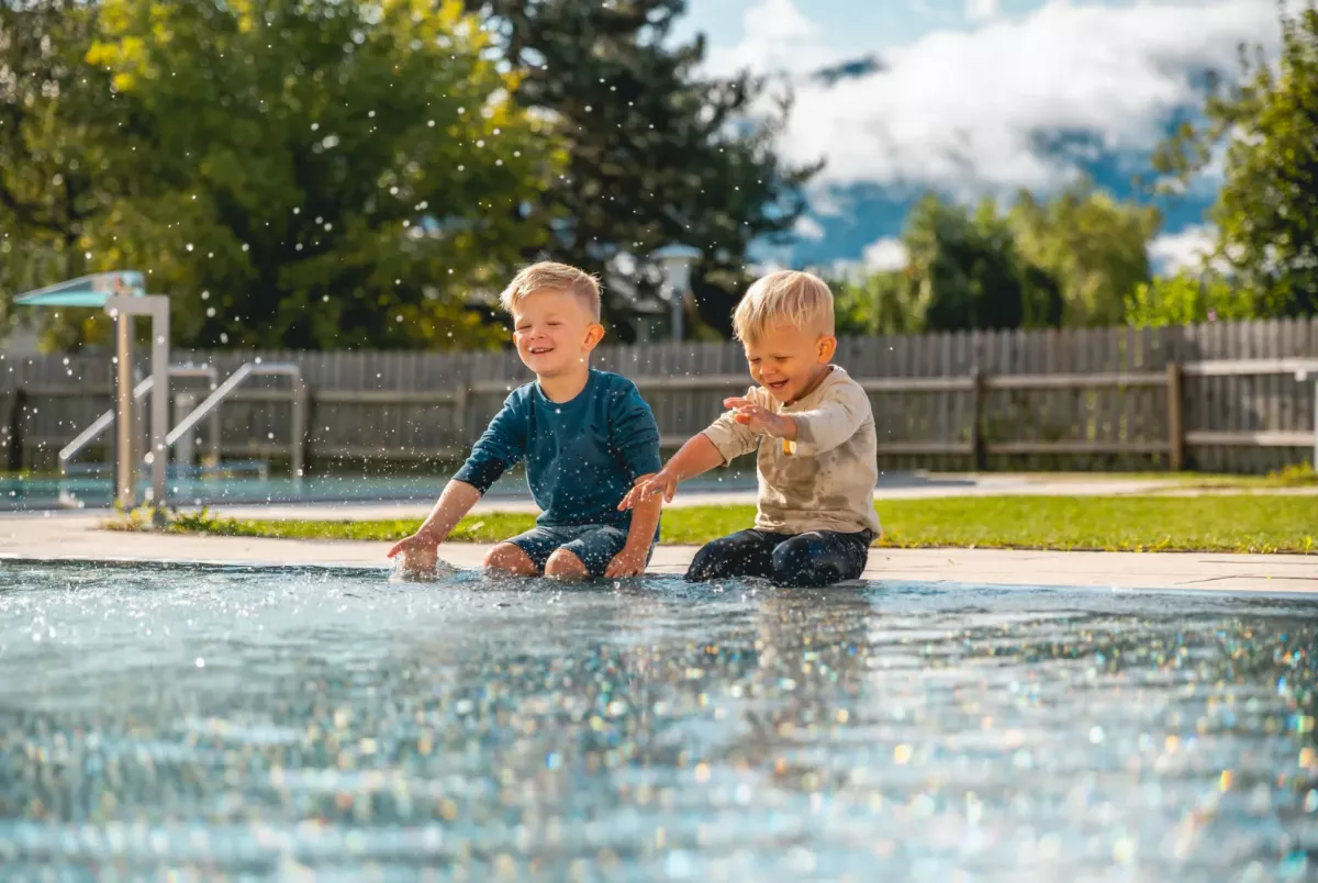 Wasserspaß am Außenpool