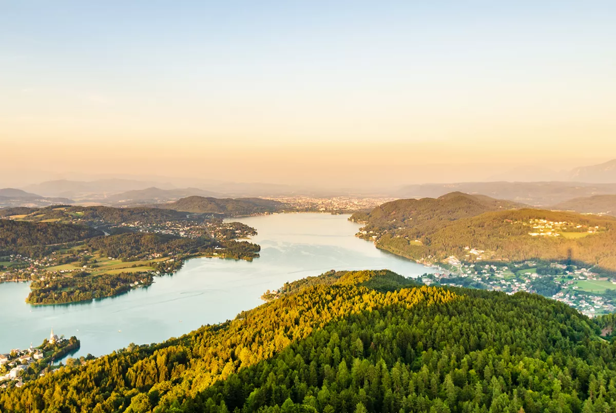 Blick auf den Wörthersee in Kärnten