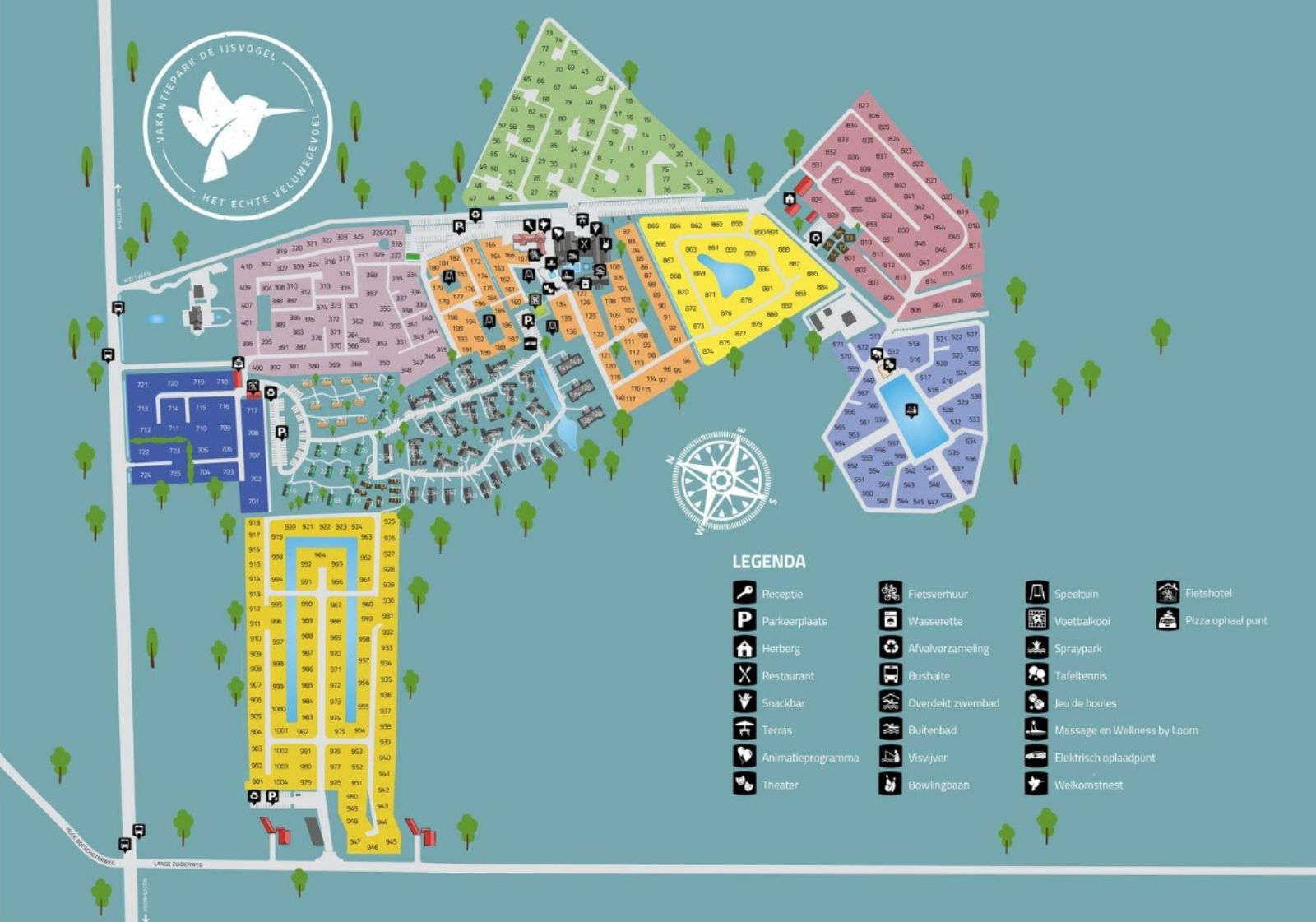 Ferienpark De IJsvogel Parkplan