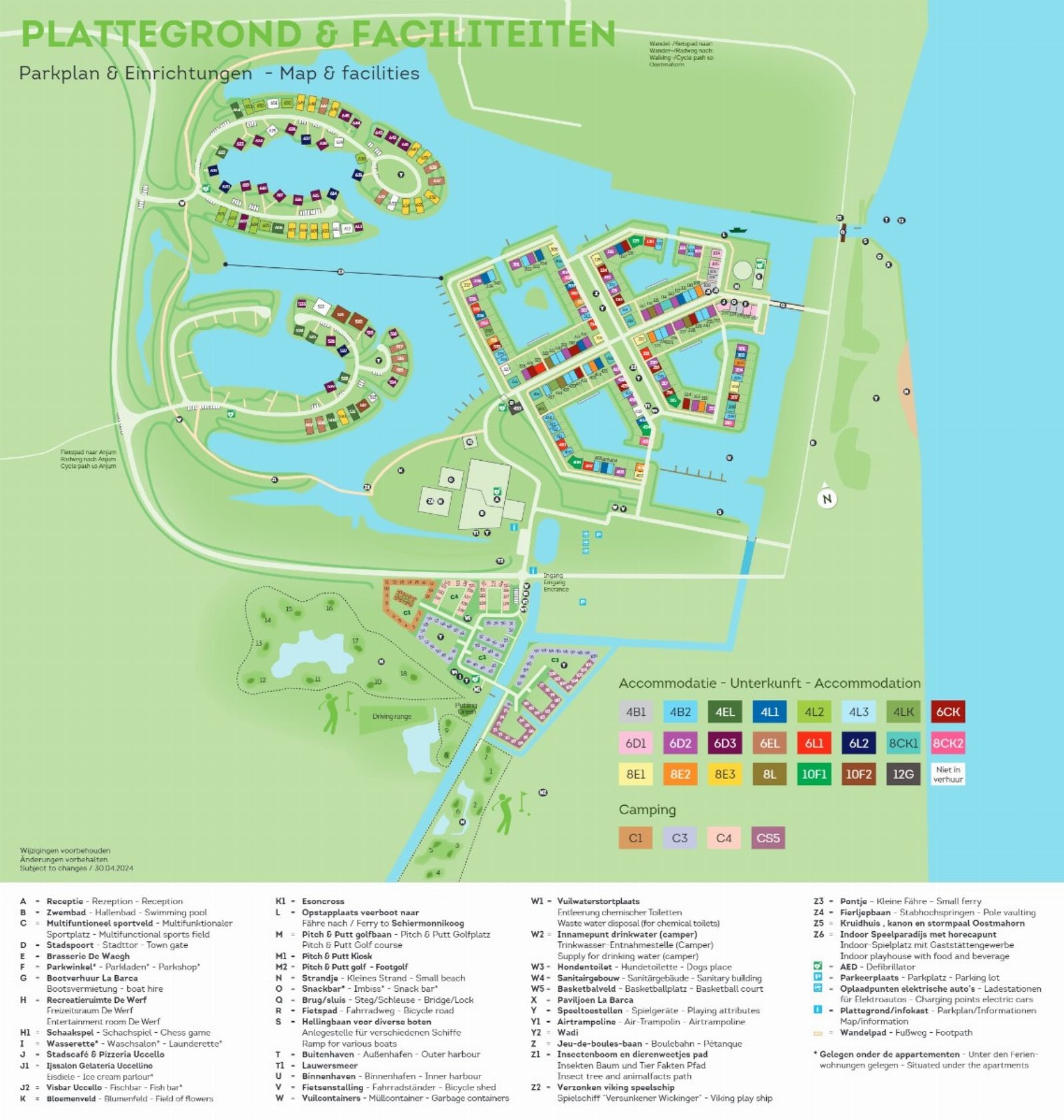 Landal Esonstad Parkplan