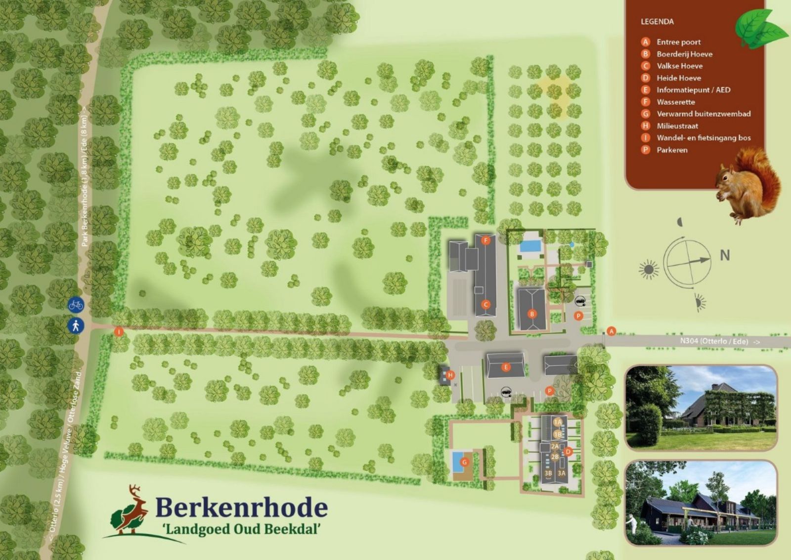 Landgoed Oud Beekdal Parkplan